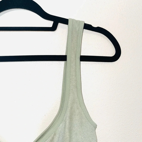 Zara NWT Limitless Contour Collection Mint Green One Sleeve Bodysuit Xsmall - Picture 2 of 12